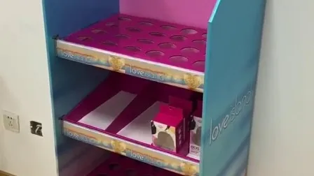 Soporte de exhibición de acrílico de encargo de la tienda de la exposición de la cartulina del metal de la plataforma