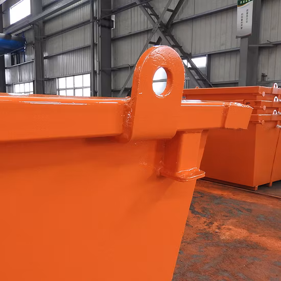 Bote de basura móvil Residuos de basura Contenedores de basura Contenedor de descarga de grúa